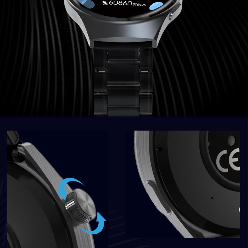Men's Smartwatch, Business Fitness Watch with Call Answer, Heart Rate Monitor, Waterproof Sports Smart Watch