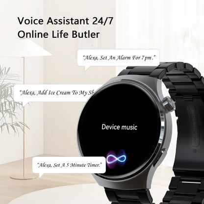 Men's Smartwatch, Business Fitness Watch with Call Answer, Heart Rate Monitor, Waterproof Sports Smart Watch