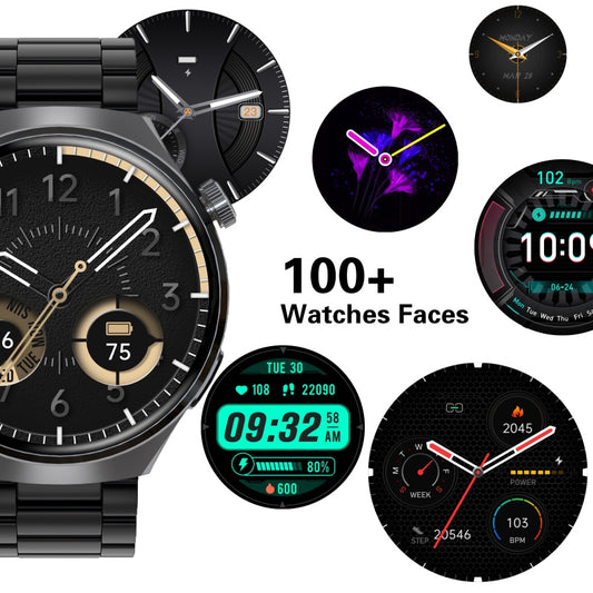 Men's Smartwatch, Business Fitness Watch with Call Answer, Heart Rate Monitor, Waterproof Sports Smart Watch