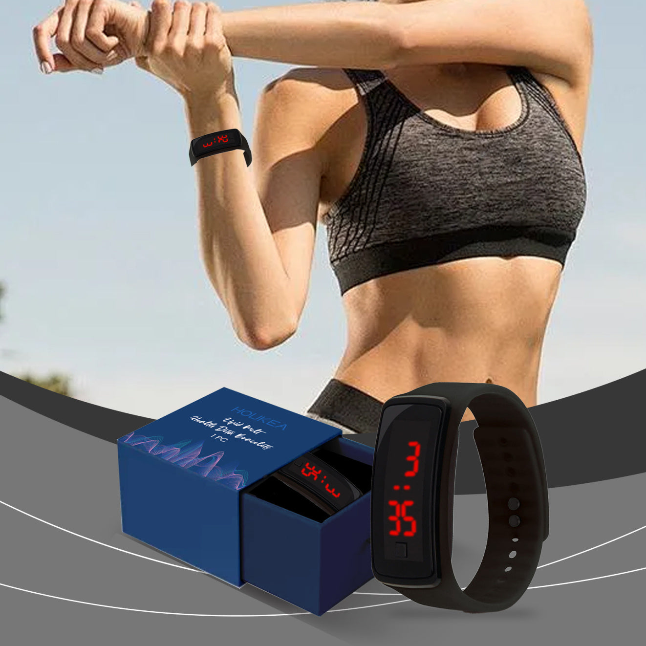 Men's Fashion Sports Watch, Versatile Outdoor Fitness Watch, Convenient Daily Time Management Watch