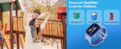 K1 Children's Smartwatch, Kids GPS Tracker Watch with Call, Safe and Easy-to-Use