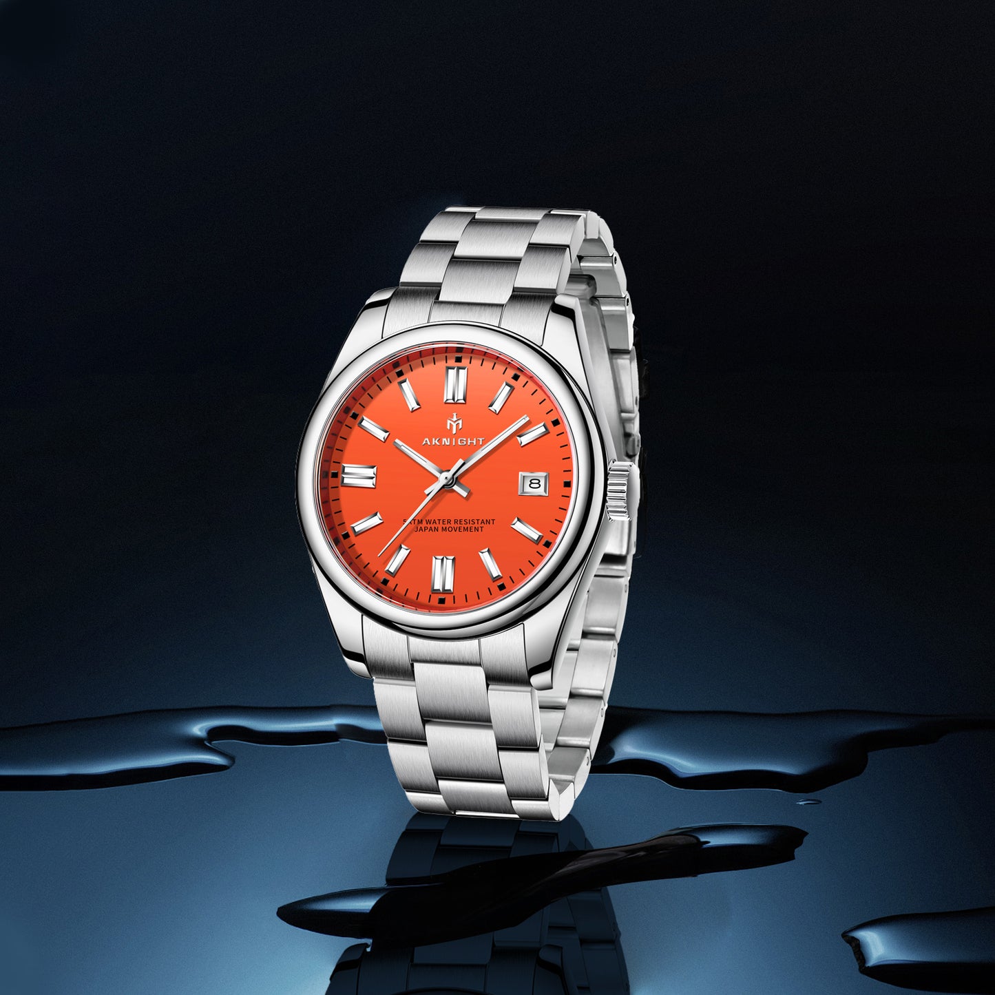Men's Waterproof Stainless Steel Analog Chronograph Watch, Luminous Easy-Read Dress Watch, Fashion Business Watch, Elegant Gift