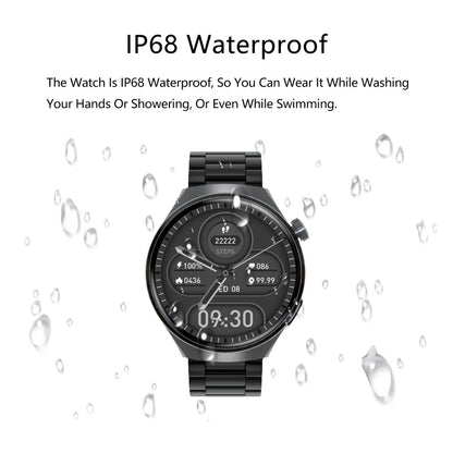 Men's Smartwatch, Business Fitness Watch with Call Answer, Heart Rate Monitor, Waterproof Sports Smart Watch